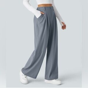 Halara Flex High Waisted Pocket Wide Leg Waffle Work Pants -BUNDLE-